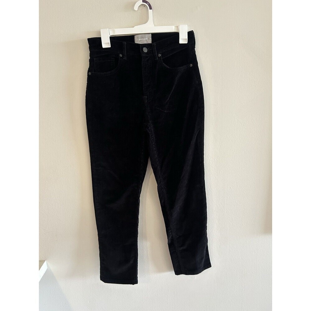 Everlane Baby Cord Cheeky Crop Corduroy Jeans Size 27 Black